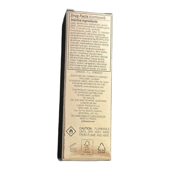 Yves Saint Laurent YSL All Hours Longwear Foundation SPF 30 Light Cool LC4 NEW - Picture 4 of 8